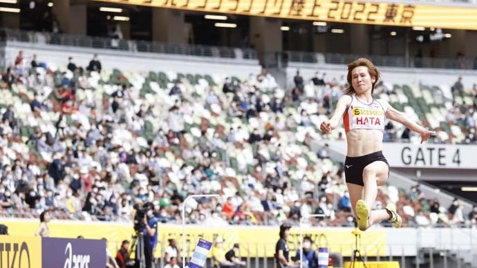 【セイコーゴールデングランプリ2022】女子走幅跳、優勝の秦澄美鈴選手