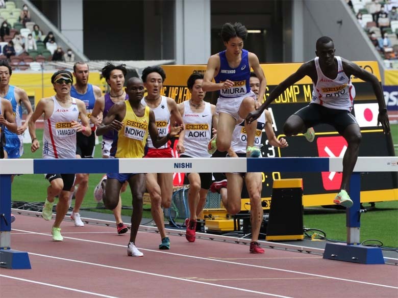 【セイコーゴールデングランプリ2022】男子3000m障害物、追い上げる三浦龍司選手
