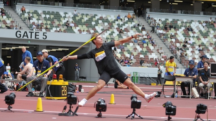 【セイコーGGP】男子 やり投：マークアンソニー ミニチェロ（アメリカ）が82m36で優勝