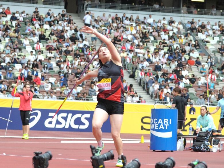 【セイコーGGP】女子 やり投：北口榛花が期待に応えて連覇を達成！