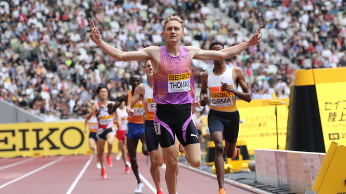【セイコーGGP】男子 3000m：ジュード トーマス（オーストラリア）が大会記録を更新して優勝