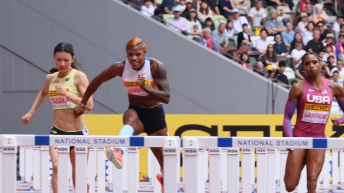 【セイコーGGP】女子 100mハードル：トニー マーシャル（アメリカ）が大会記録を更新して優勝