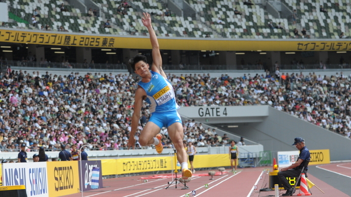 【セイコーGGP】男子 走幅跳：日本人トップは2位・津波響樹