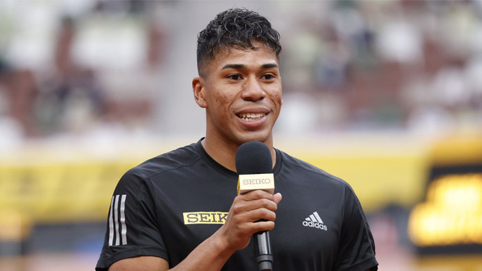 【セイコーゴールデングランプリ2022】福島千里選手引退セレモニー:デーデーブルーノ選手も登場